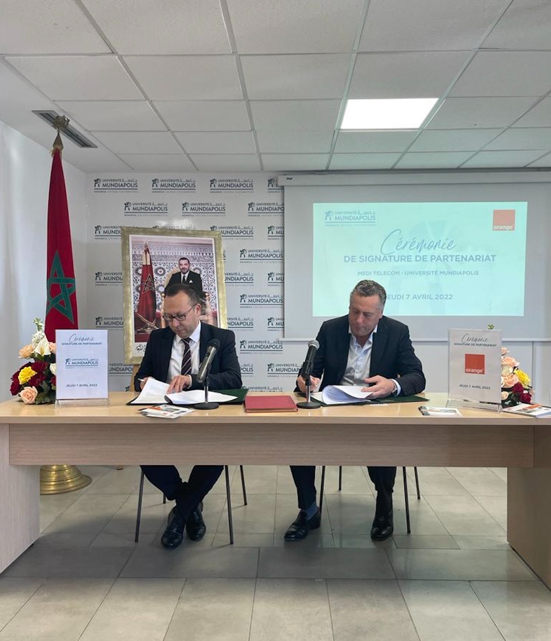 L’Université Mundiapolis signe une convention de partenariat avec Orange Maroc afin de soutenir l’entrepreneuriat